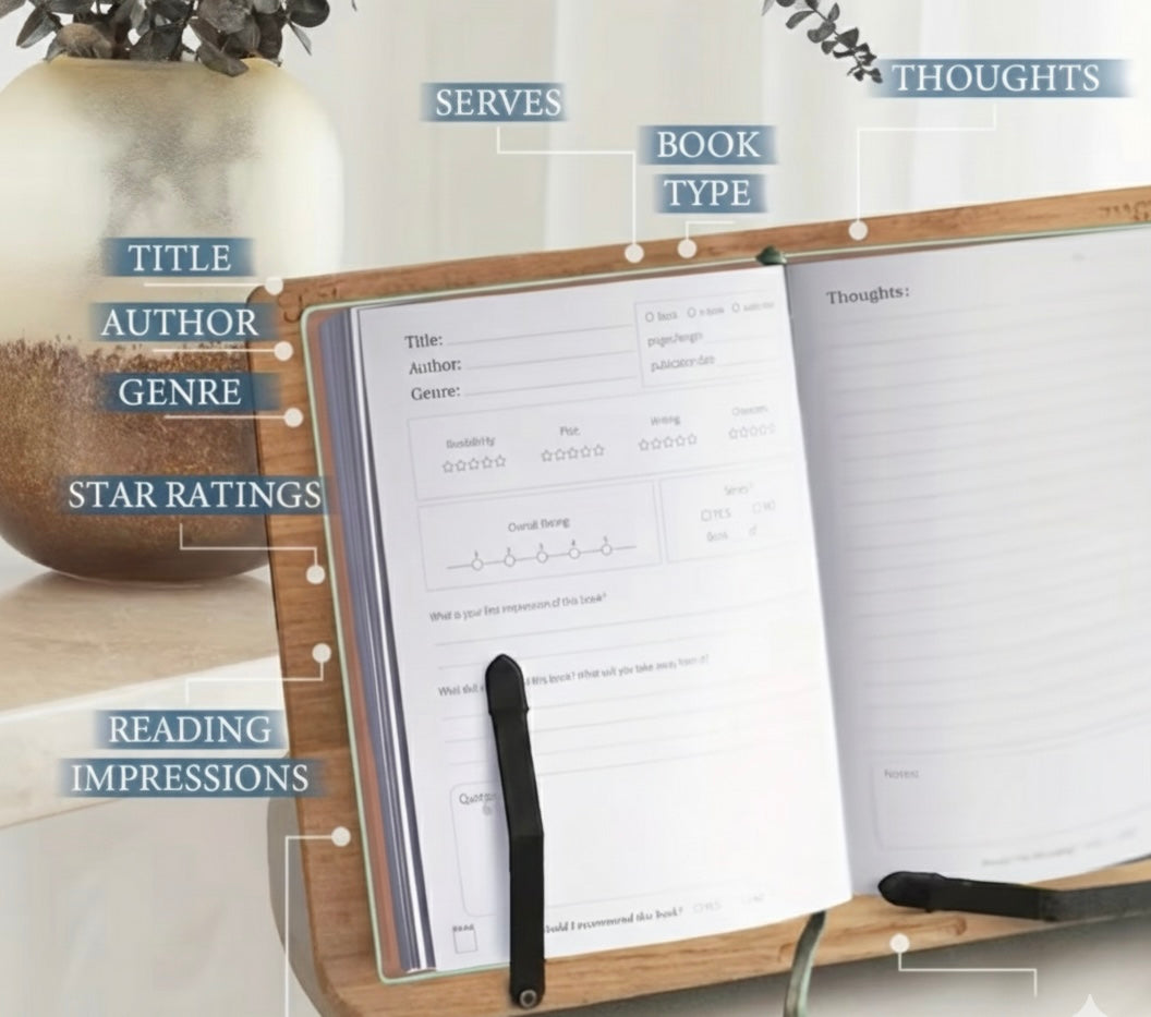 Faux Leather Bound Reading Journal