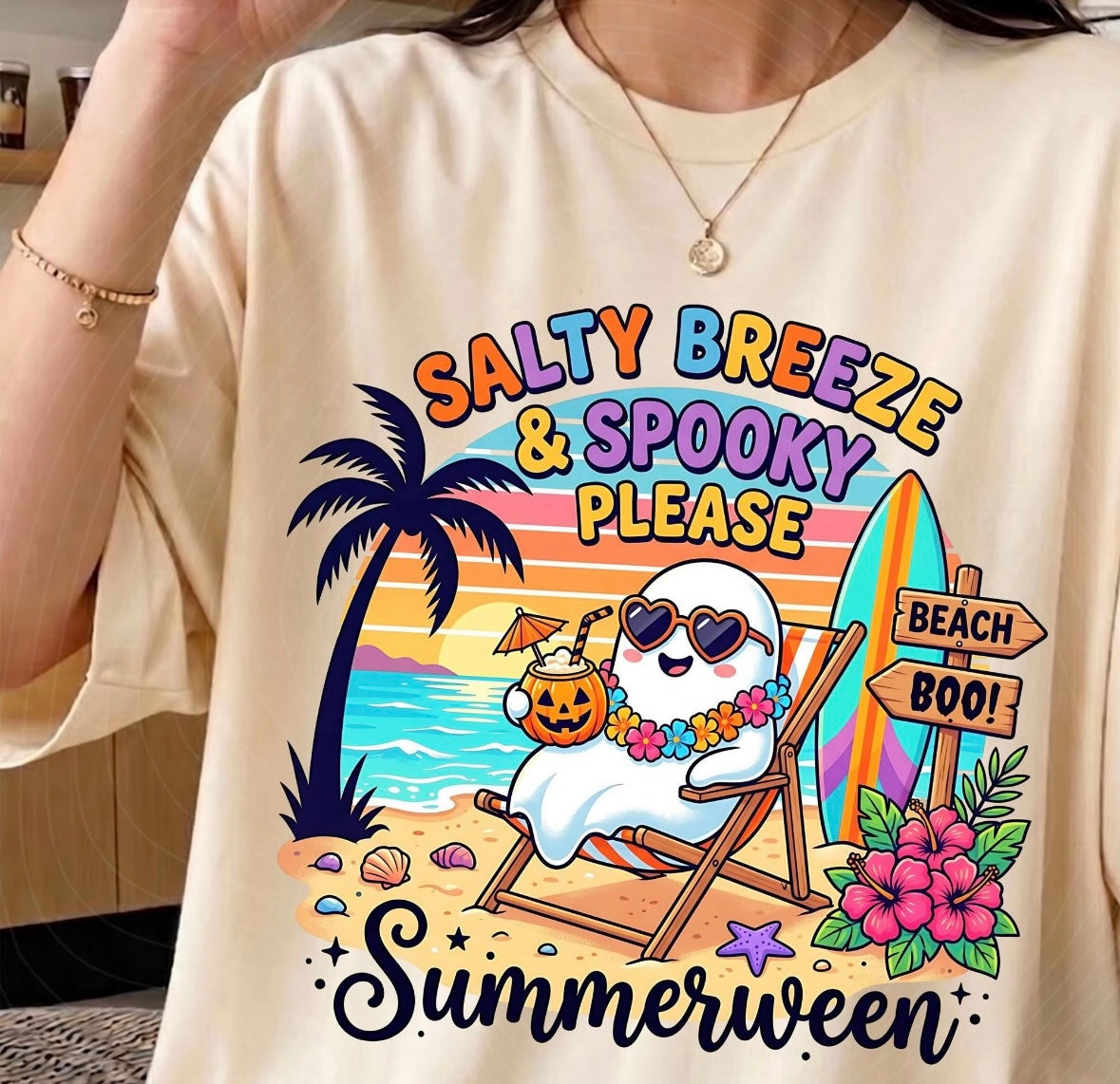 Salty Breeze & Spooky Please Shirt