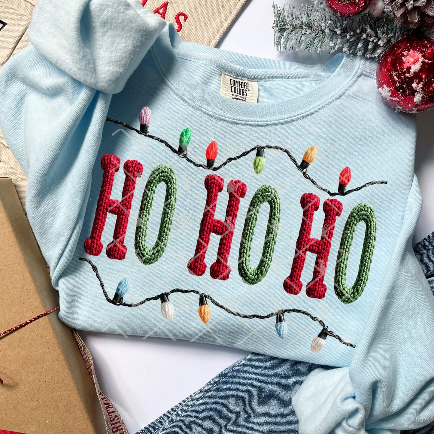 Ho Ho Ho Latch Hook Yarn Shirt