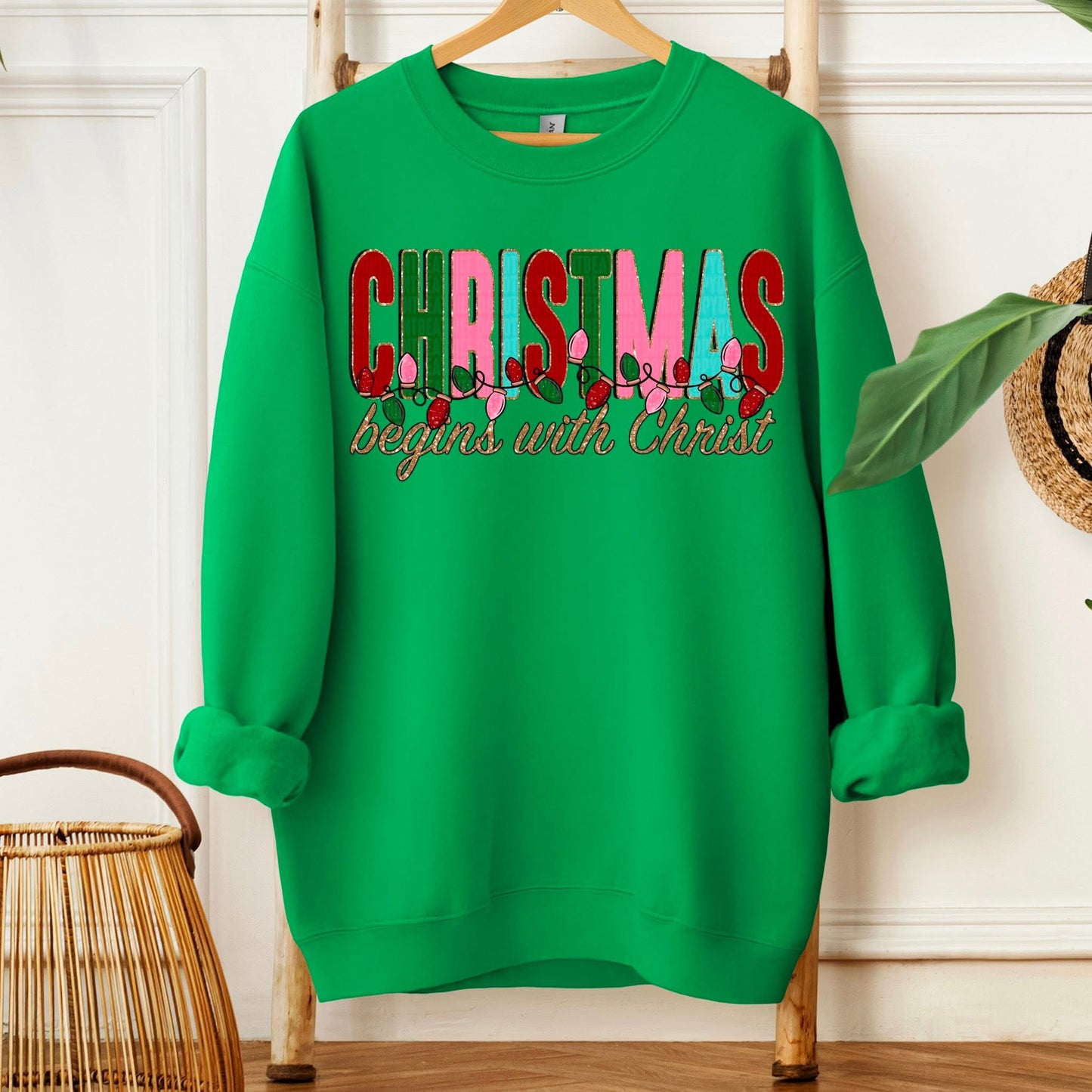 Christmas Begins with Christ Shirt