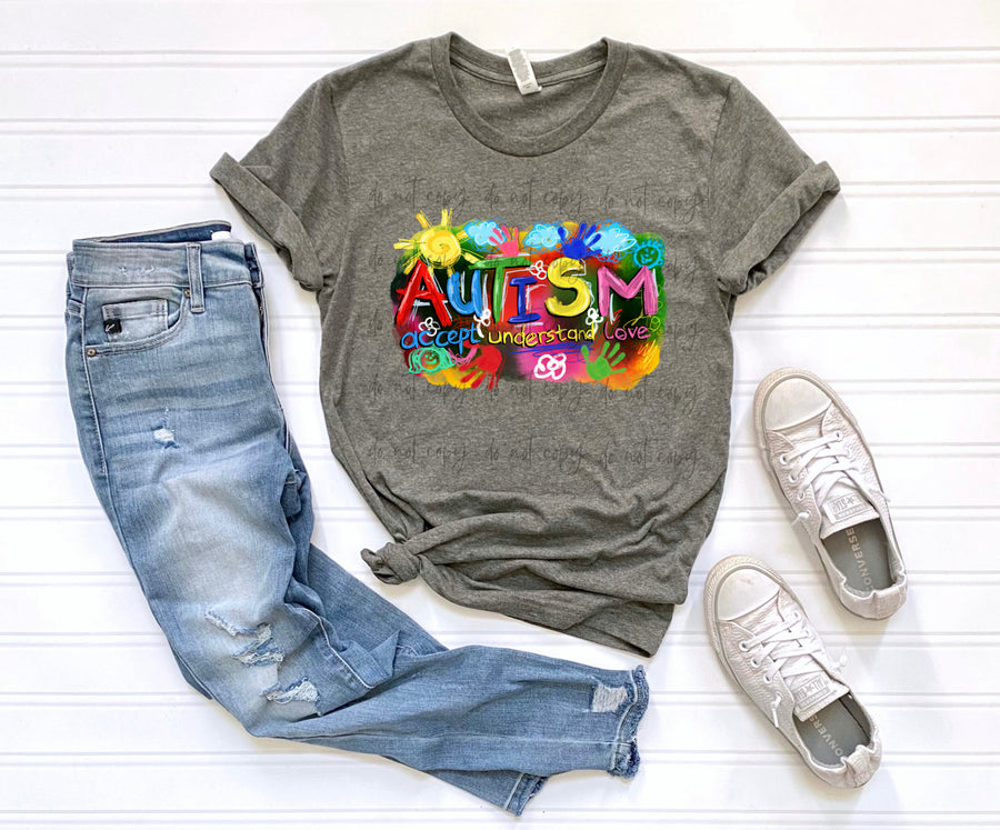 Autism Accept Understand Hands