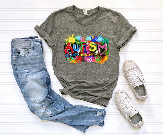 Autism Accept Understand Hands