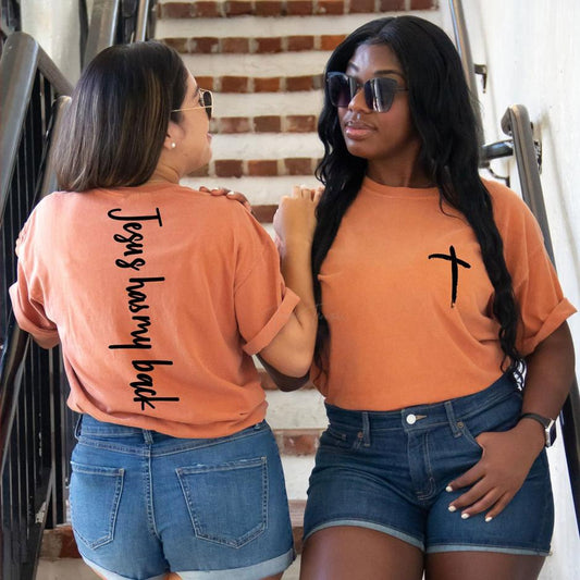 Jesus Has My Back - Black Ink