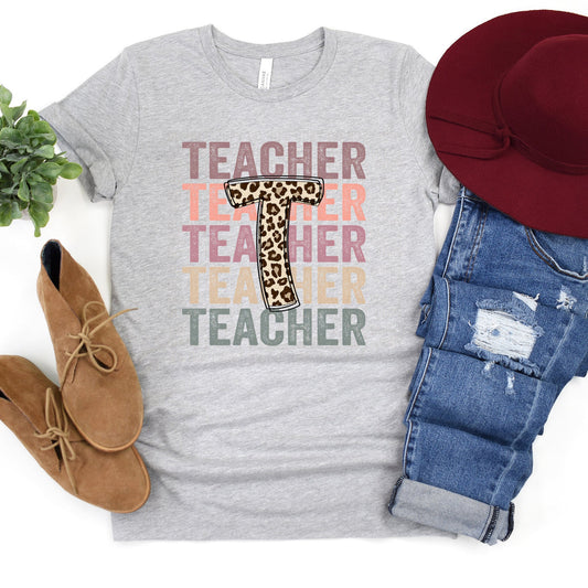 Leopard Teacher Stacked