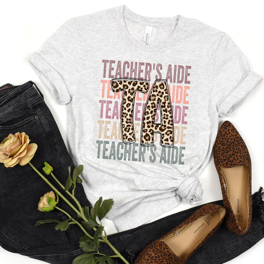 Leopard Teacher's Aide Stacked
