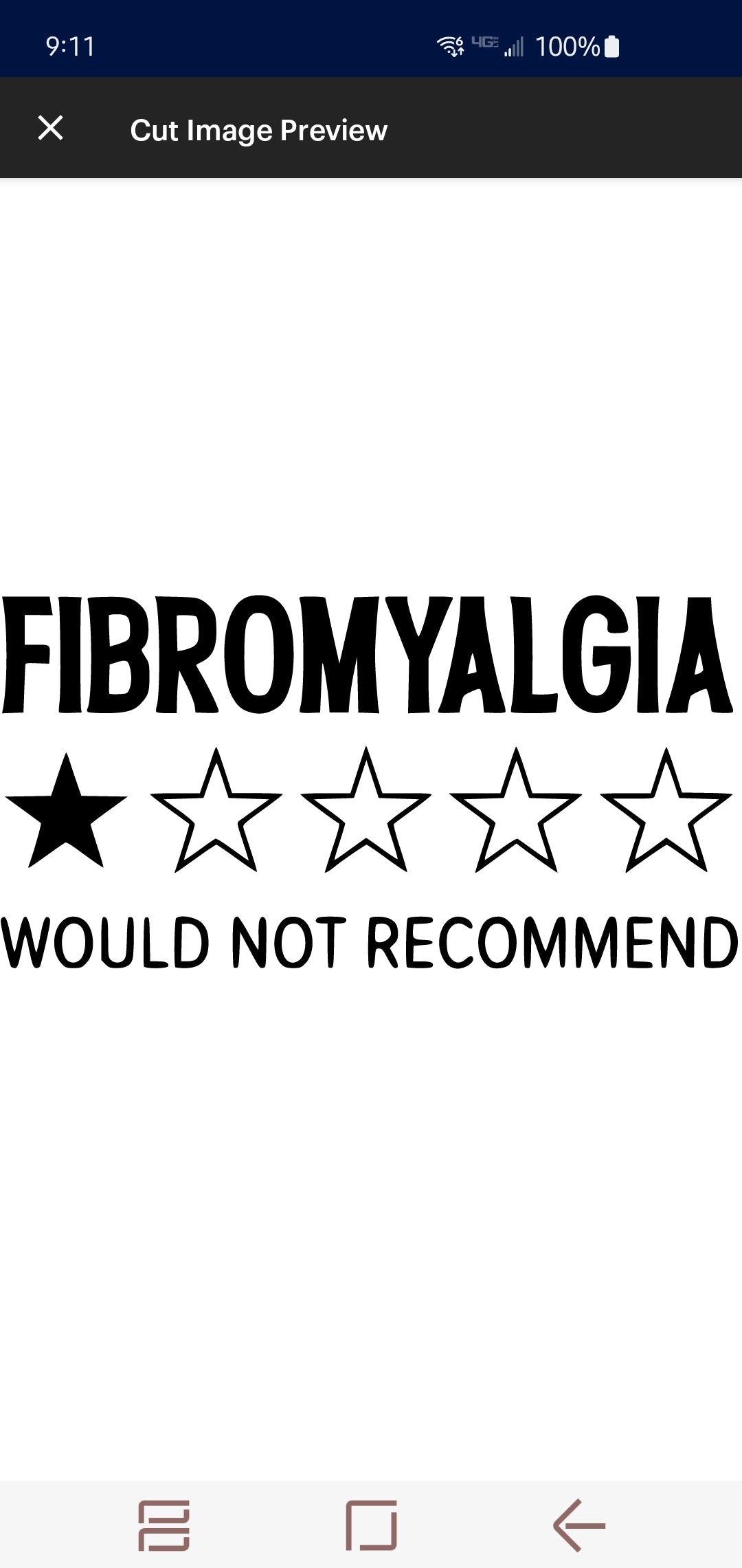 Fibromyalgia... Would Not Recommend