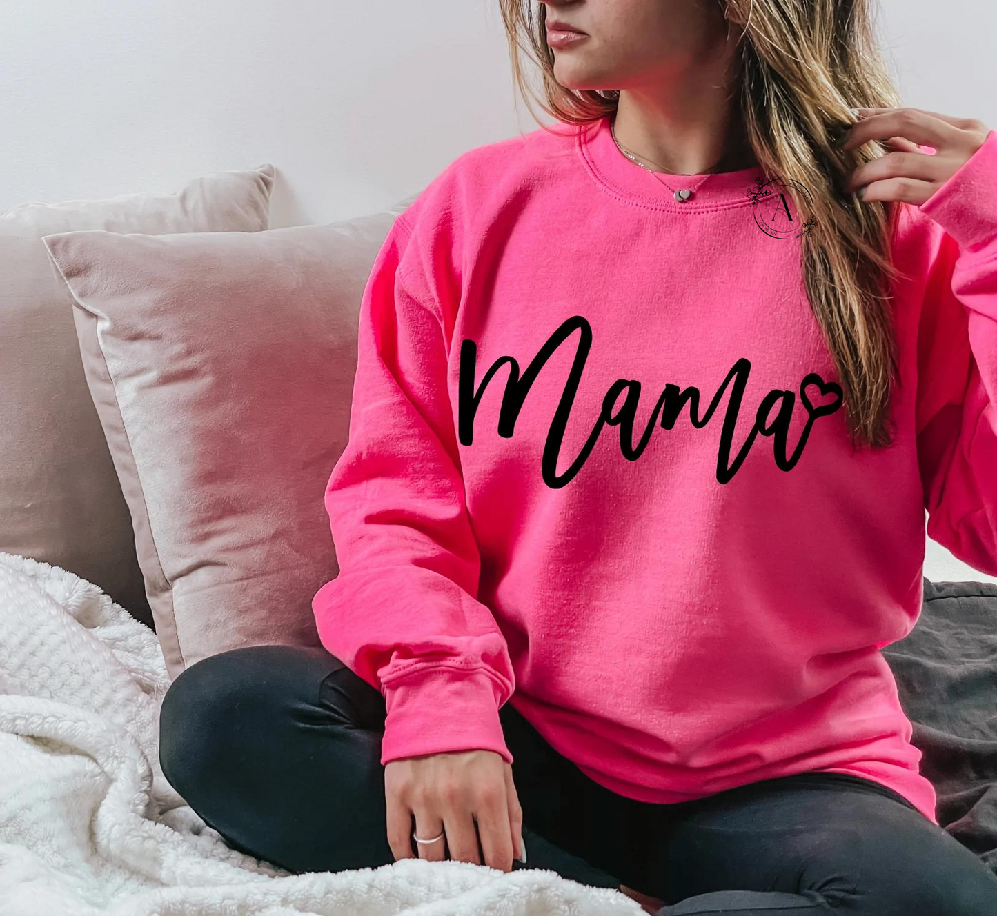 Mama Script with Heart - Puff