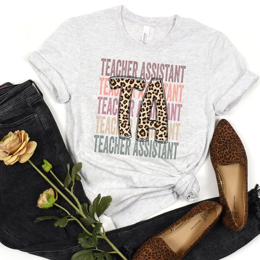 Leopard Teacher Assistant Stacked