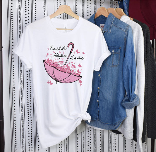 Faith Hope Love Umbrella