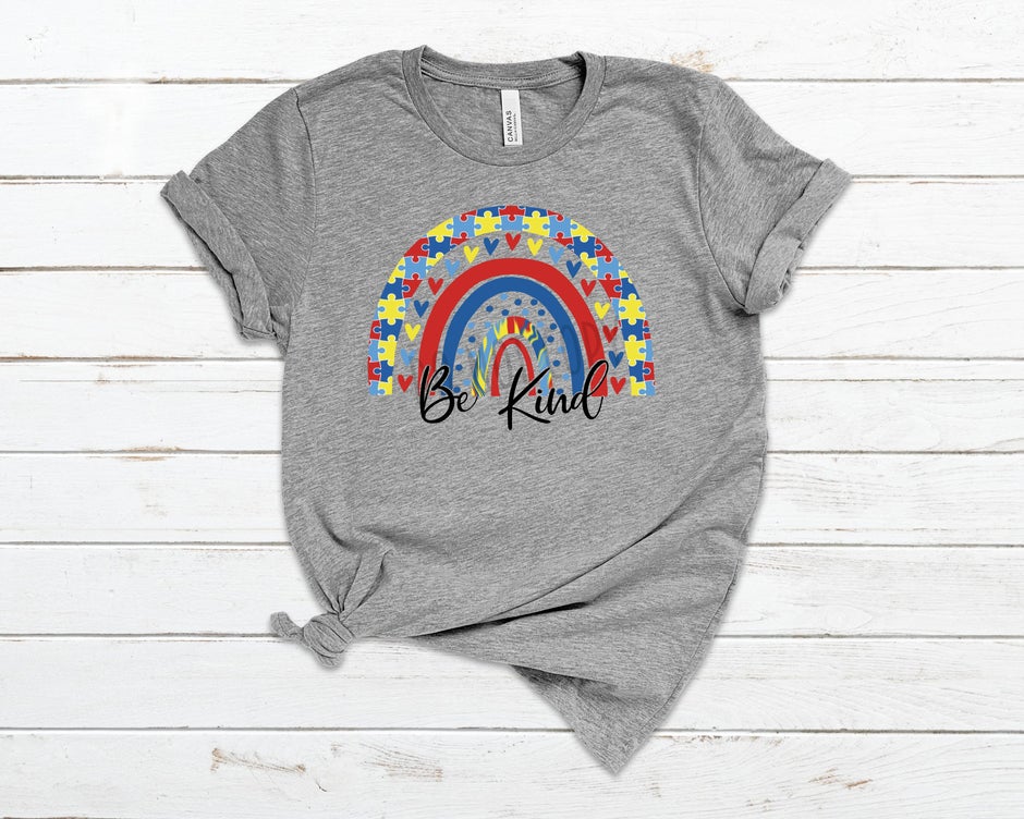 Be Kind Autism Rainbow