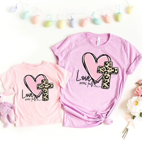 Love Never Fails Set (2 Tees)