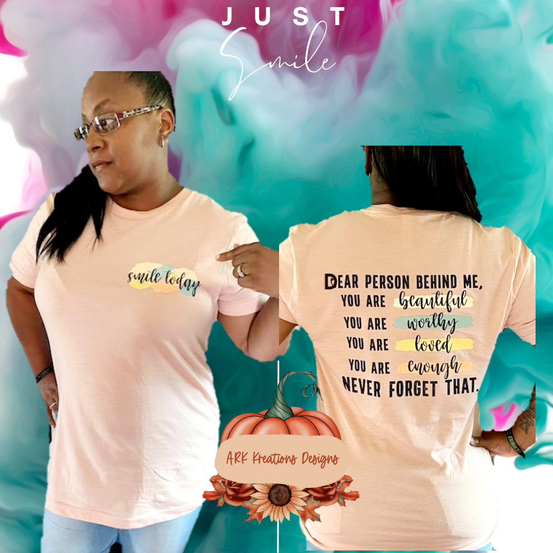 Smile Today (Pocket & Back design)