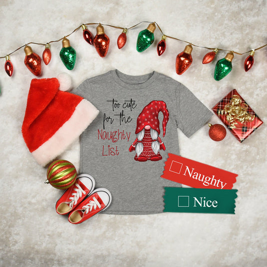 Too Cute for the Naughty List - Girl Gnome