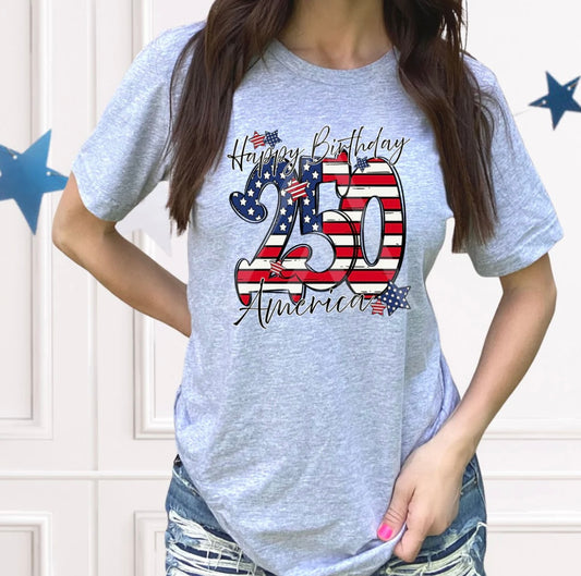 Happy 250th Birthday America Shirt