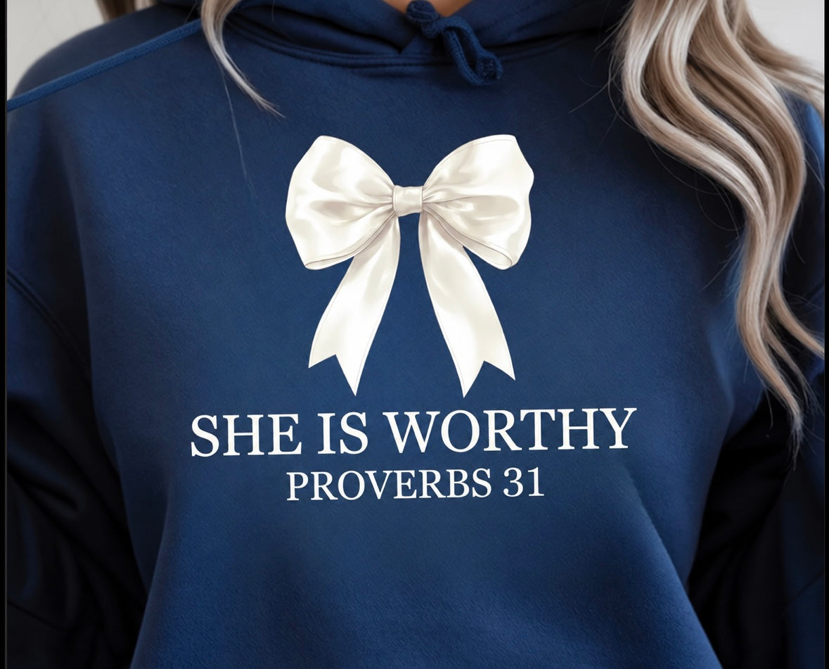 She is Worthy - Ivory Bow