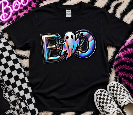 Holographic Boo Ghost Youth Shirt