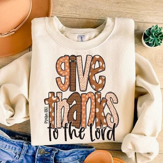 Give Thanks to the Lord Shirt