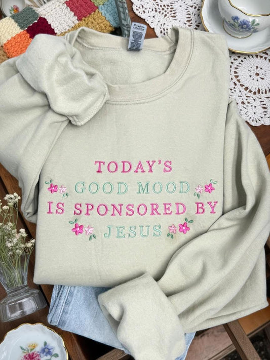 Today’s Good Mood (Embroidered Sweatshirt Only)