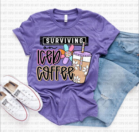 Surviving on Iced Coffee Shirt