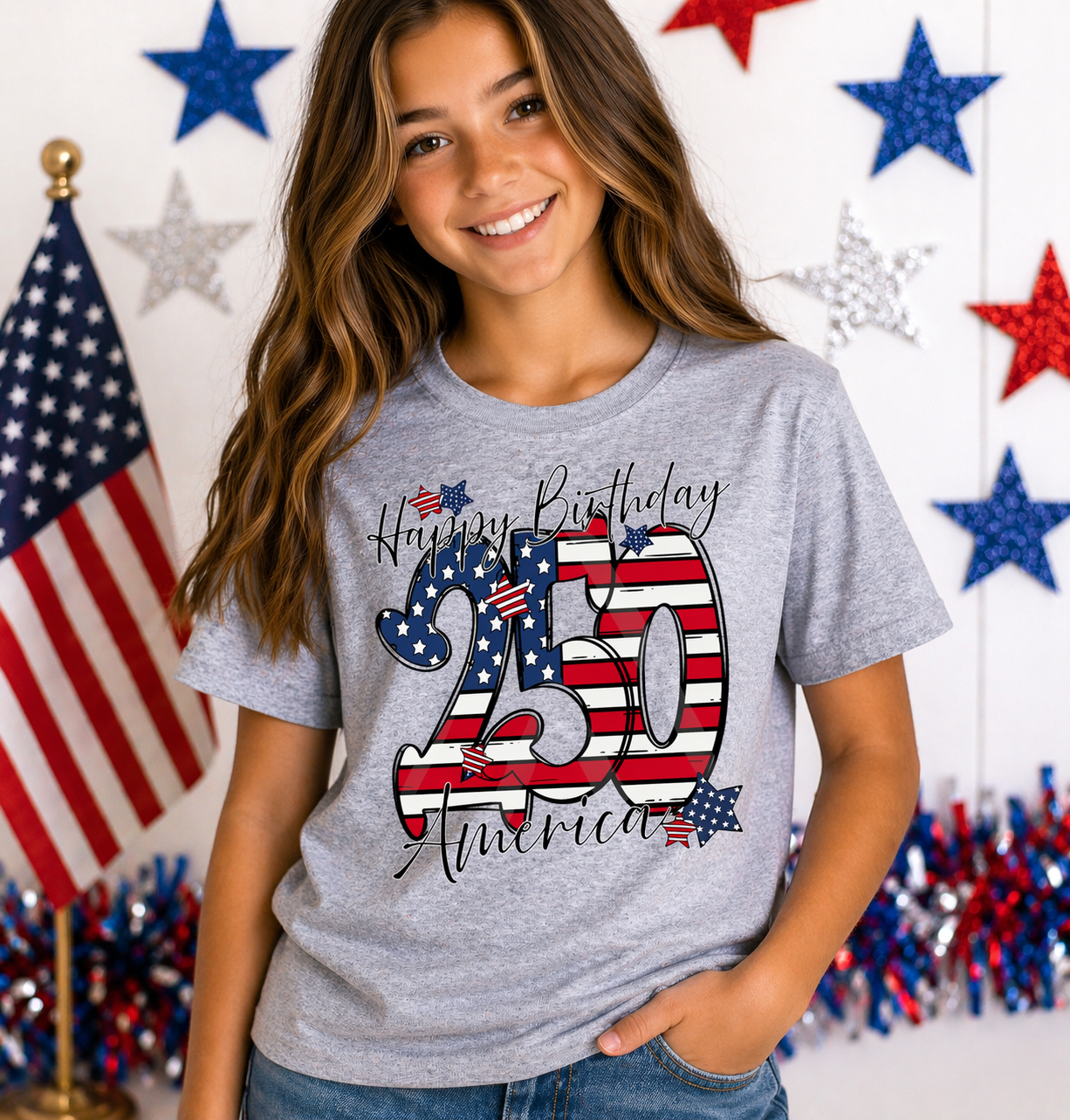 Happy 250th Birthday America Shirt
