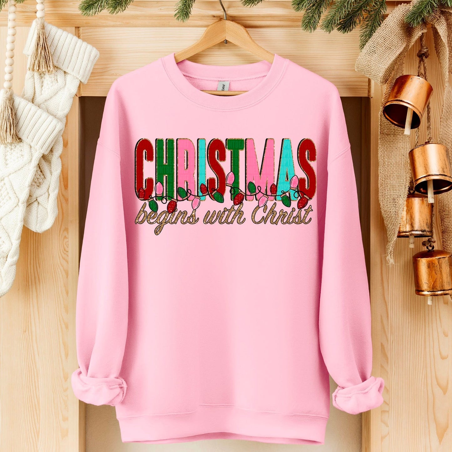 Christmas Begins with Christ Shirt