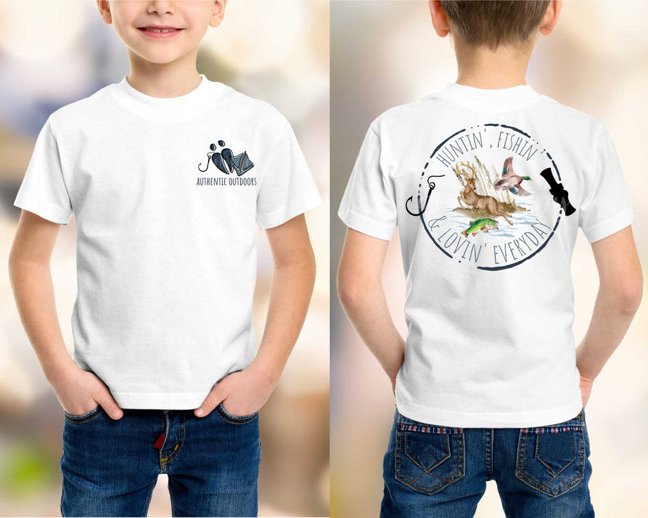 Huntin & Fishin Front & Back -Youth