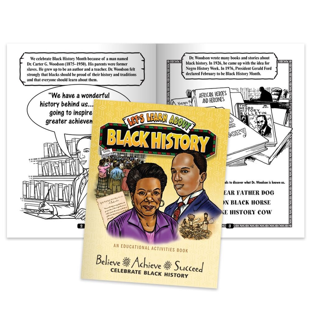 Let's Learn About Black History Educational Activity Book