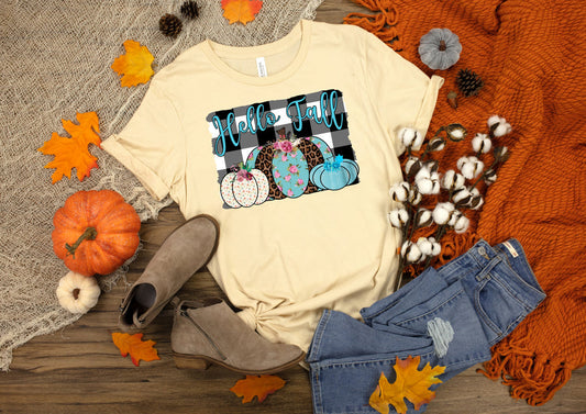 Hello Fall/Plaid pumpkins