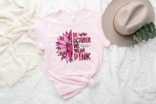 In October We Wear Pink Sunflower