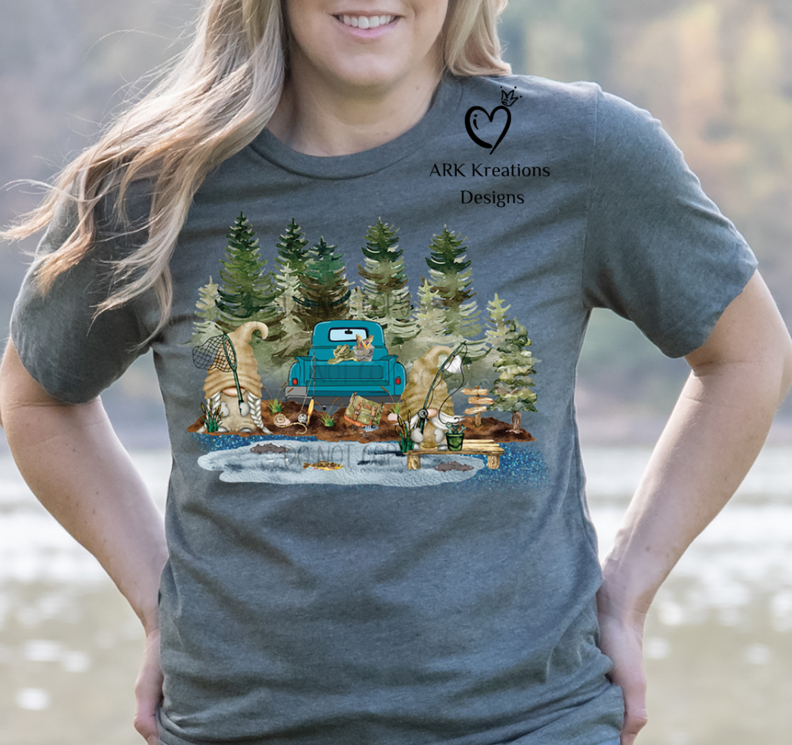 Gnome Fishing Truck