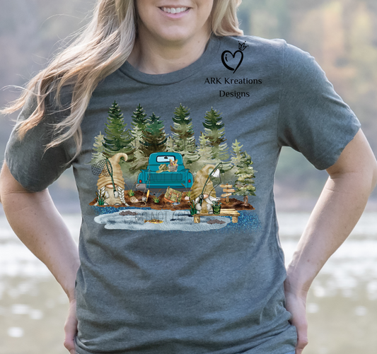 Gnome Fishing Truck