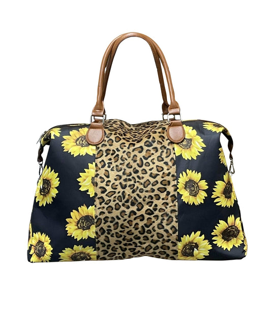 Cheetah Sunflower Weekender Bag