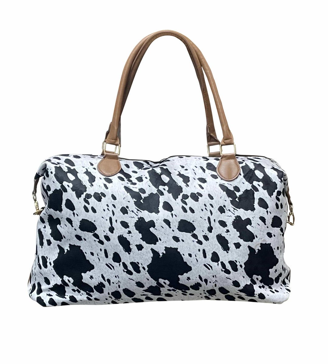 Cow Print Weekender Bag