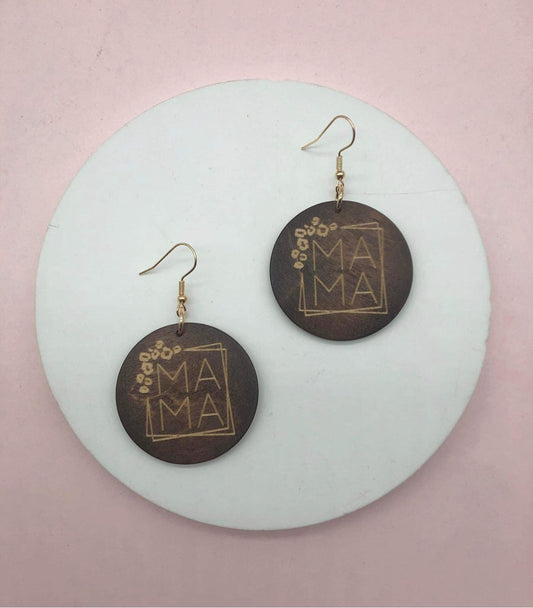 Wooden Mama Earrings