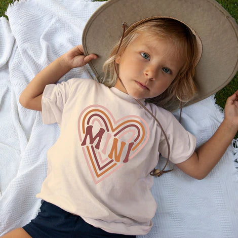 Mama & Mini Retro Heart Set (2 Tees)